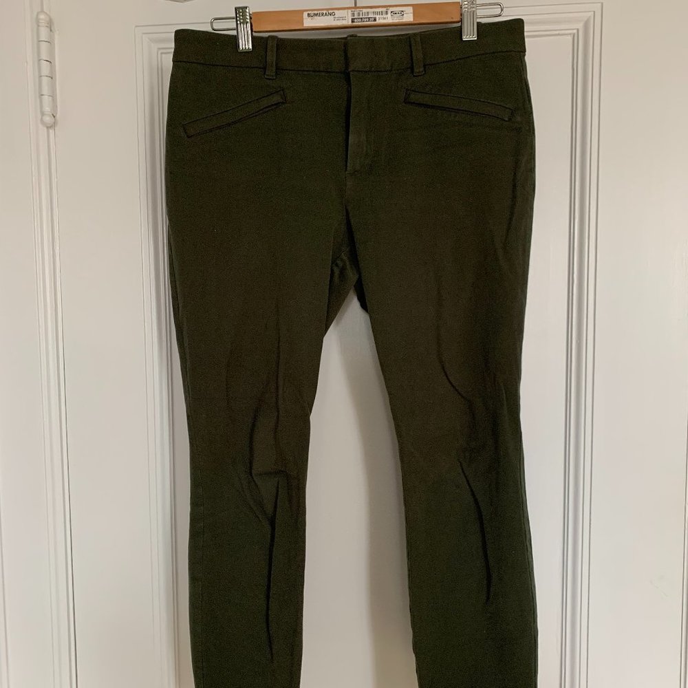 Gap Skinny Ankle Pants - Olive Green